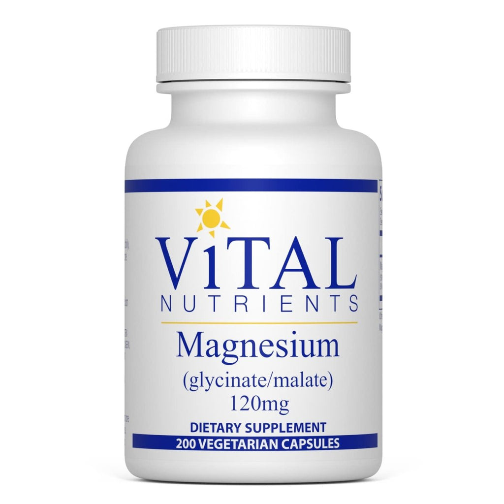 Vital Nutrients Glycinate/Malate de Magnésium 200 gélules végétales
