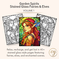 Esprits du Jardin : Fées et Elfes en Vitrail – Volume 1