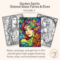 Garden Spirits: Stained Glass Fairies & Elves – Volume 2