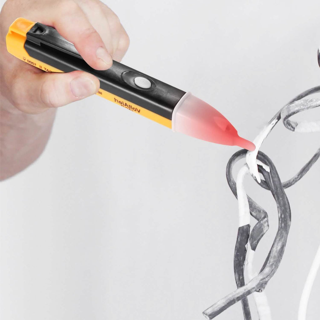 Testeur de tension sans contact avec lampe de poche