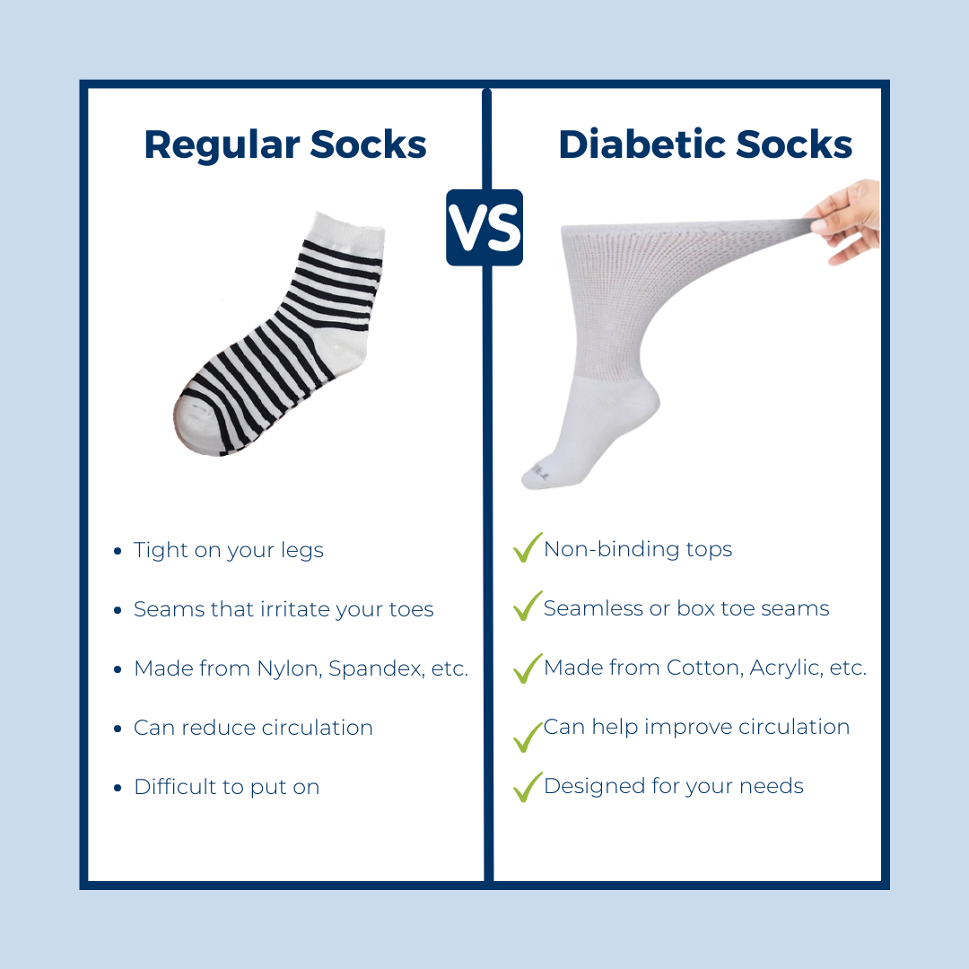 Chaussettes diabétiques pour femme (4 paires) – Ultra-douces – Mi-mollet