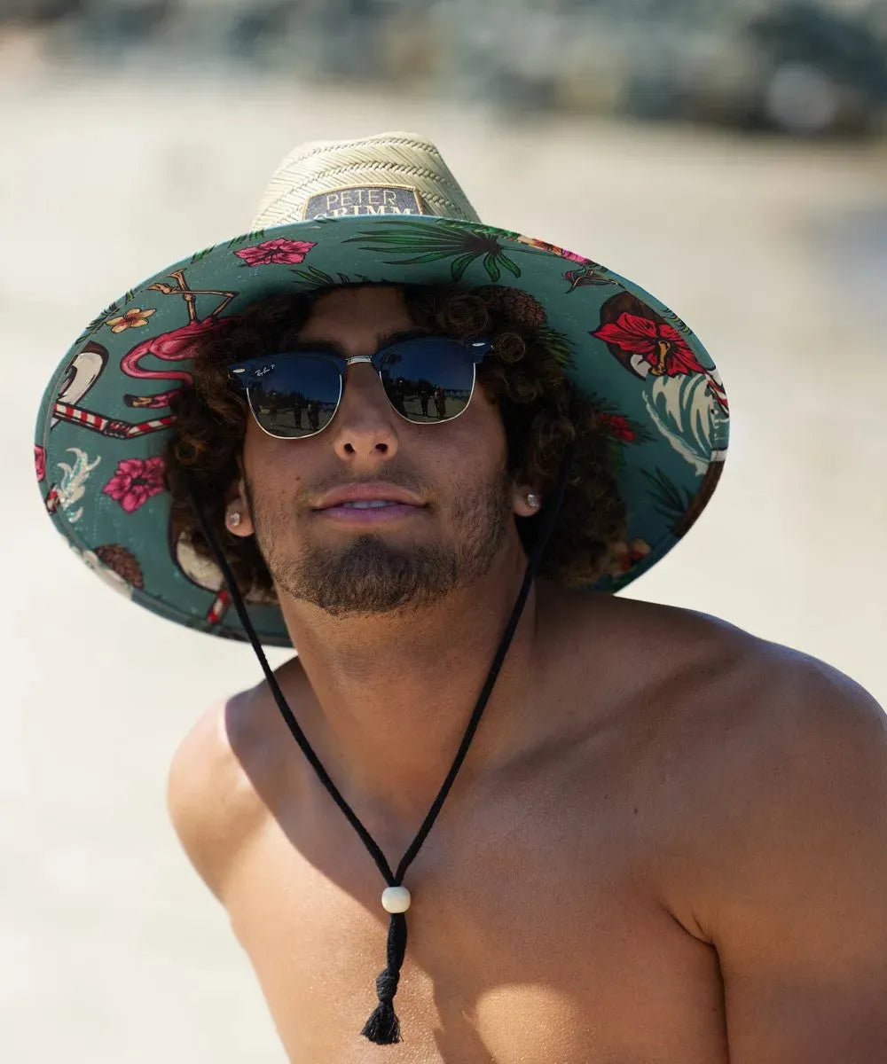 Peter Grimm Waikiki - Chapeau de sauveteur en paille de seigle