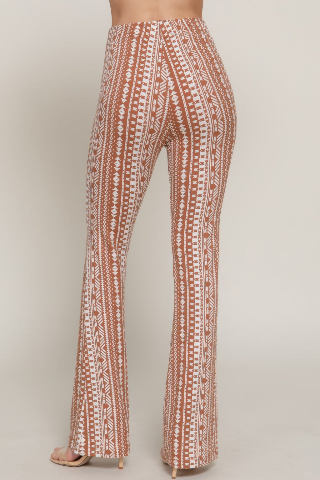 Pantalon fuselé moulant imprimé avec taille élastiquée
