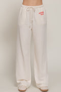 Pantalon de survêtement avec détail imprimé à la taille