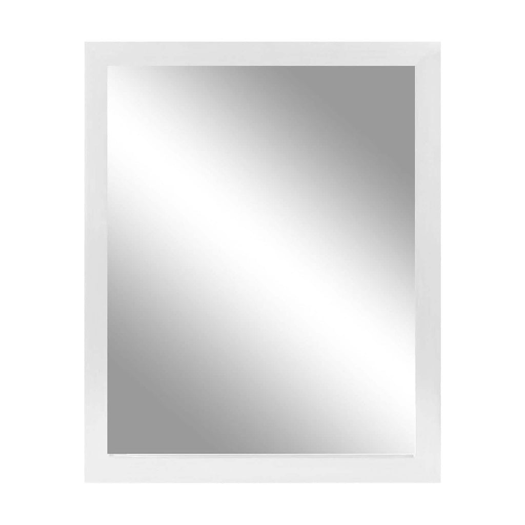 Miroir mural cadre effet bois rectangulaire miroir suspendu moderne