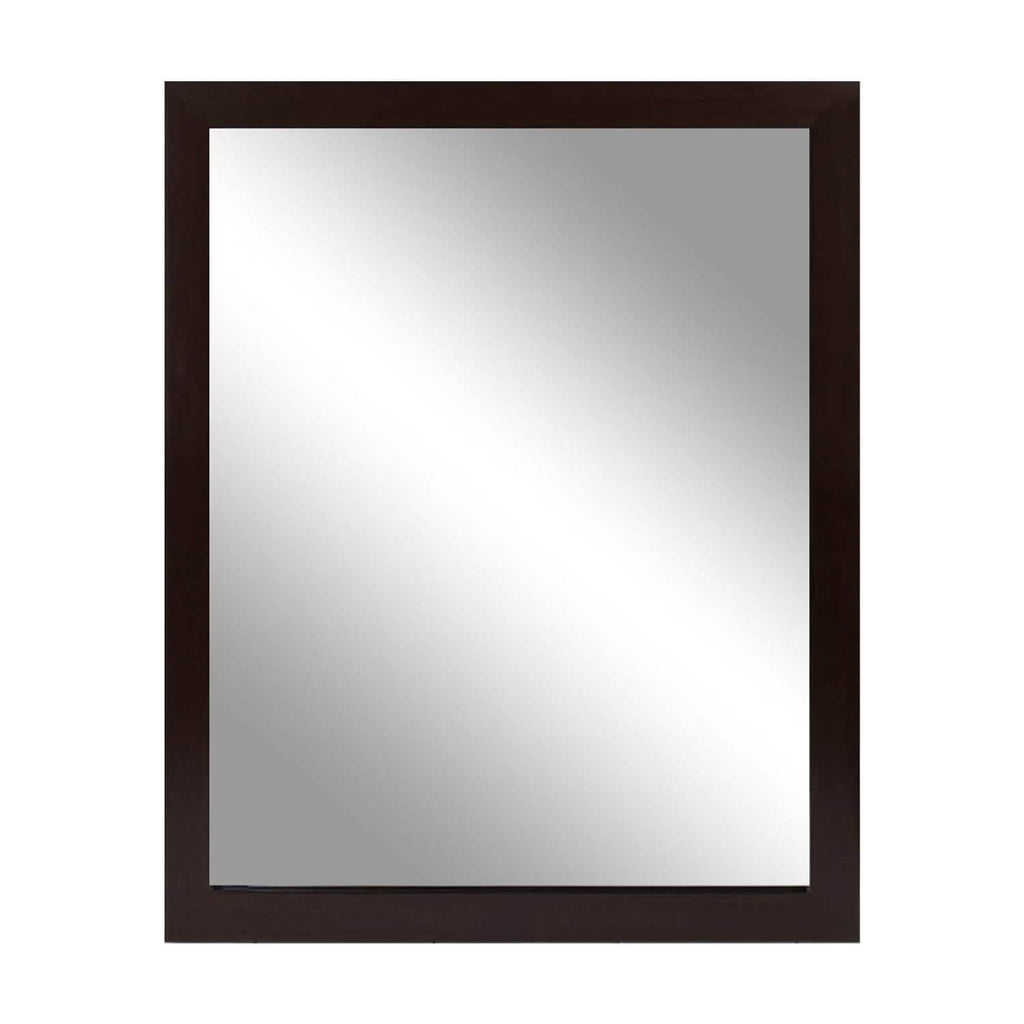 Miroir mural cadre effet bois rectangulaire miroir suspendu moderne