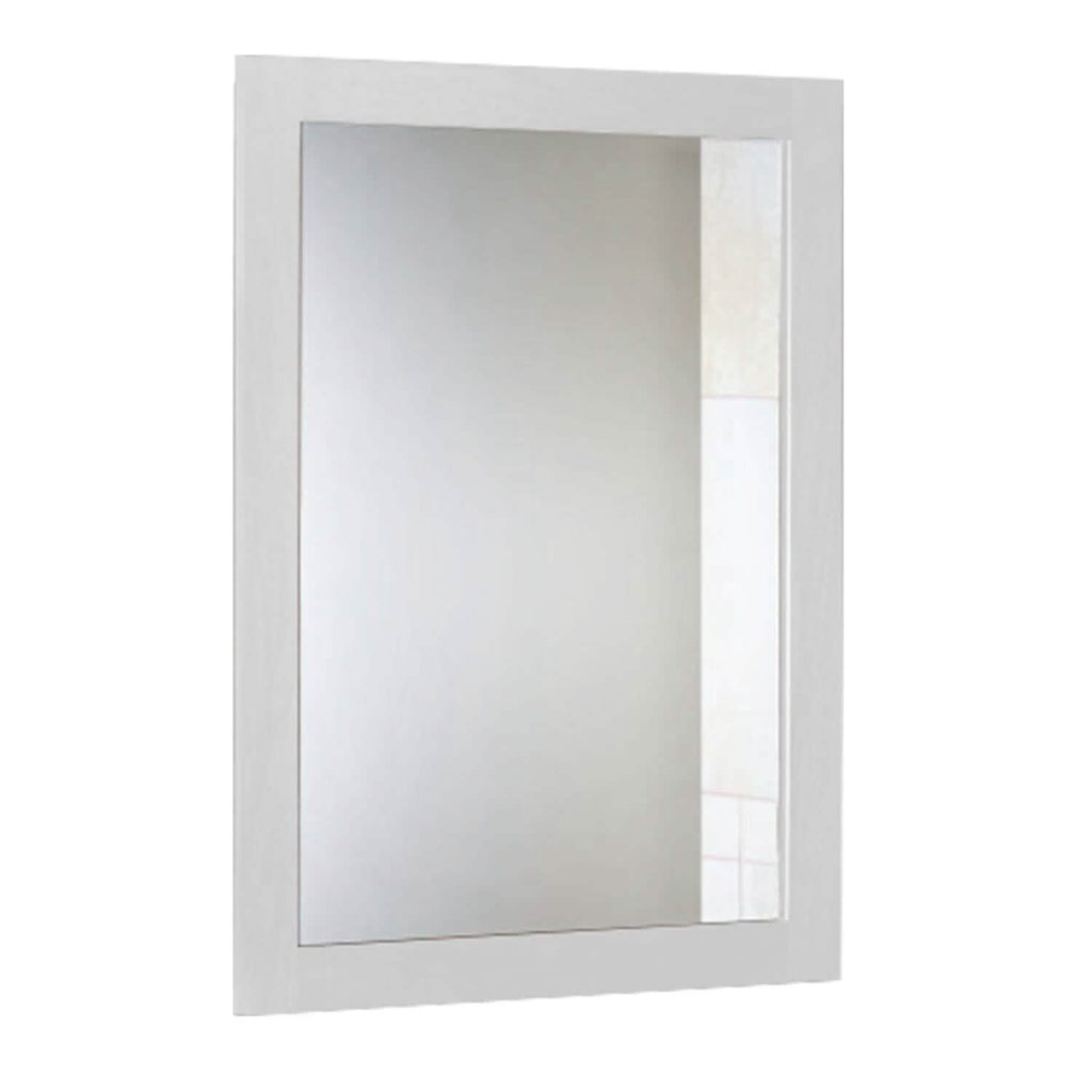 Miroir mural cadre effet bois rectangulaire miroir suspendu moderne