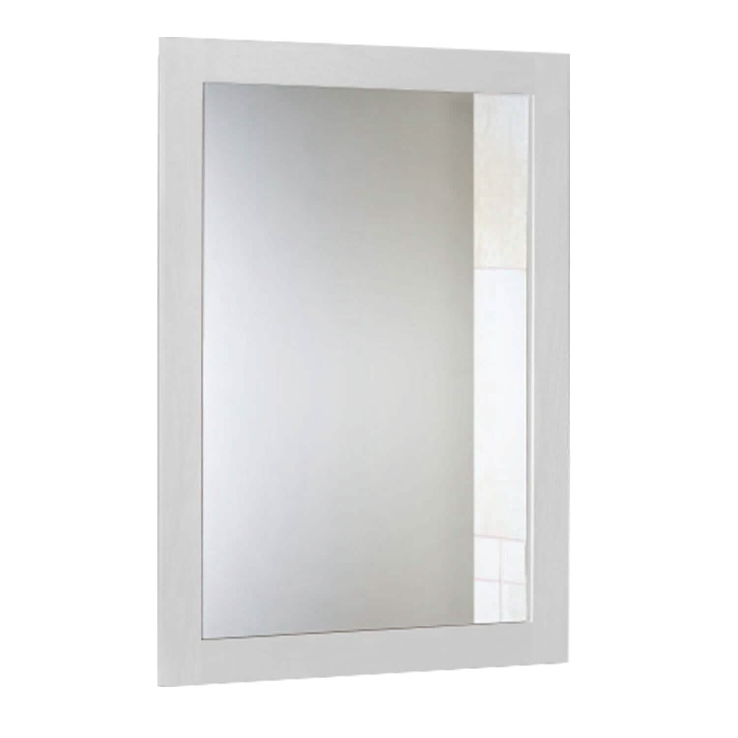 Miroir mural cadre effet bois rectangulaire miroir suspendu moderne