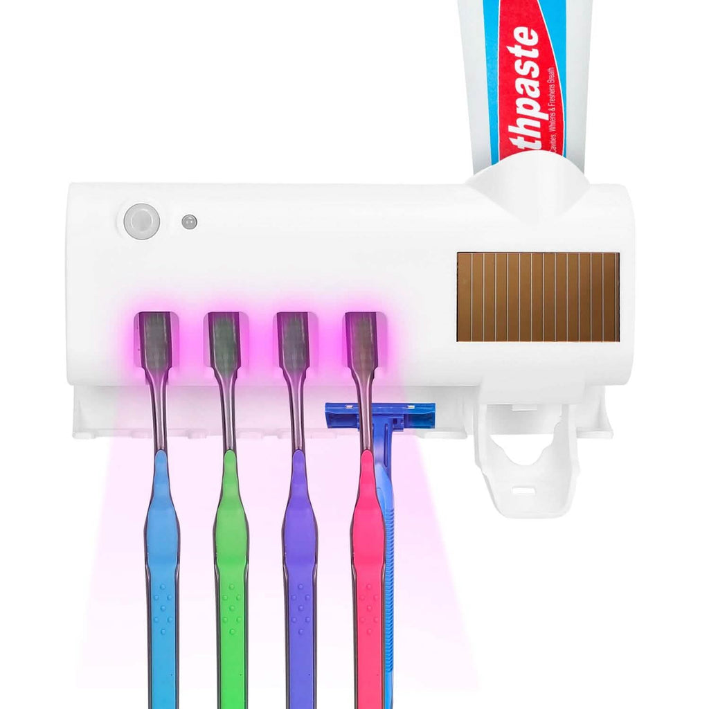 Support de Stérilisation UV Mural pour Brosses à Dents à Induction Infrarouge