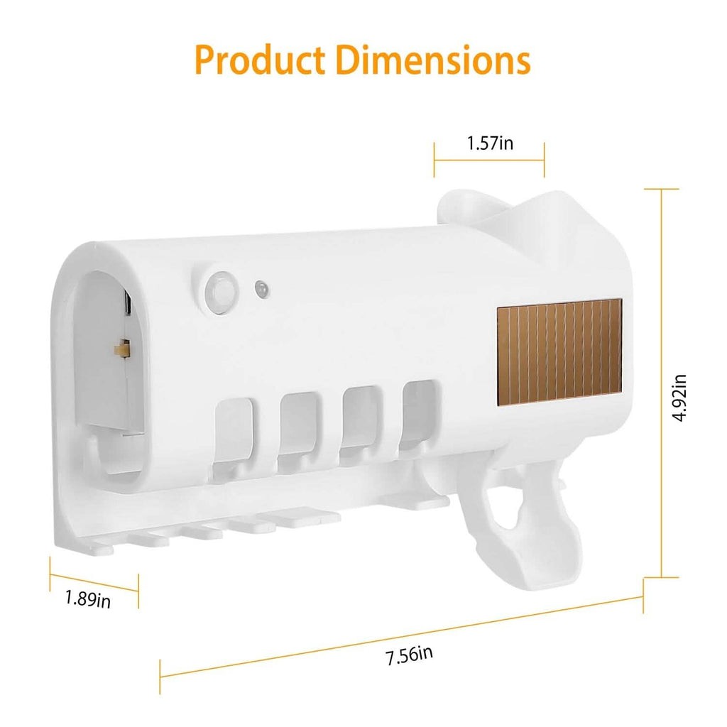 Support de Stérilisation UV Mural pour Brosses à Dents à Induction Infrarouge