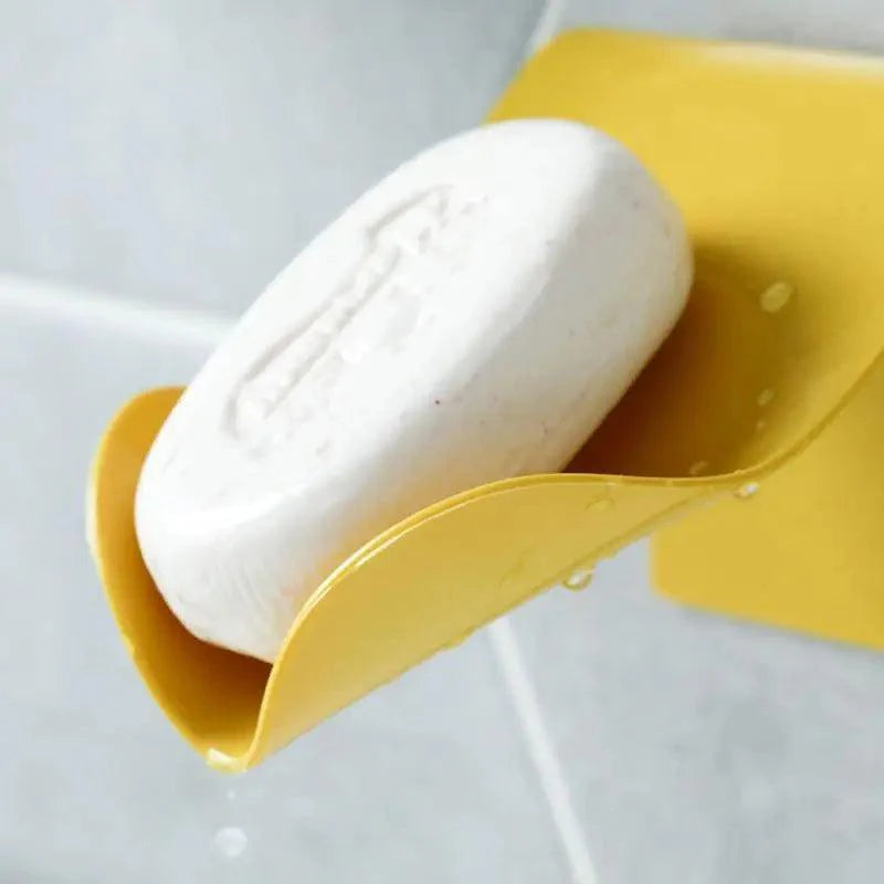 Support mural pour savon, porte-savon décoratif, porte-savon de drainage, conteneur de rangement pour savon, accessoires de salle de bain et de cuisine, porte-savon adhésif, porte-savon mural avec crochet, égouttoir à savon éponge avec plat.