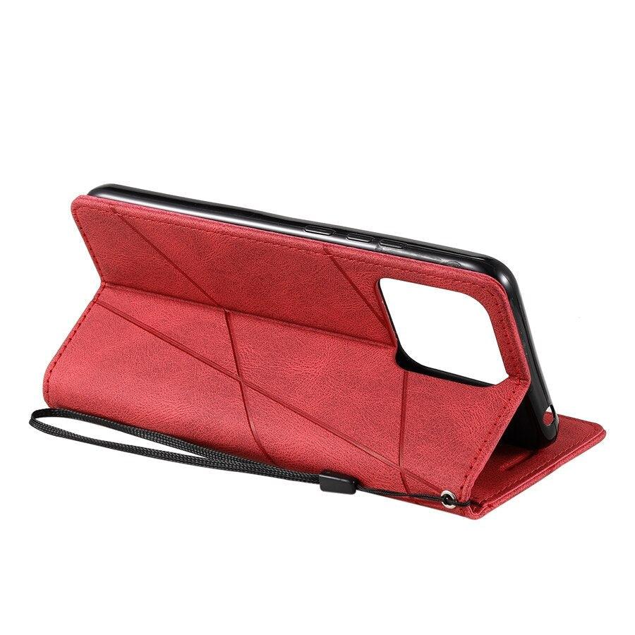 Étui portefeuille en cuir à rabat pour Xiaomi Redmi 10 10A 10C 9 9A 9C 9T Note 11S 11 Pro 10S 10 Pro 9 Pro 8T 7 Poco X4 GT M4 Pro F4 11T Étui portefeuille à rabat avec fermeture magnétique, fentes pour cartes et dragonne, étui de protection