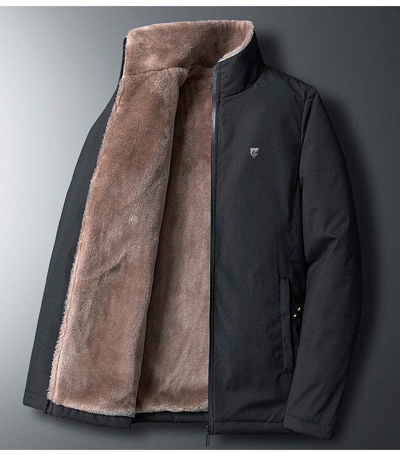 Veste polaire épaisse et chaude pour homme – Hiver, coupe-vent, chaude, confortable, décontractée, design unique, pour l'automne, l'extérieur, classique, douce, pour la randonnée, la pêche, les voyages.