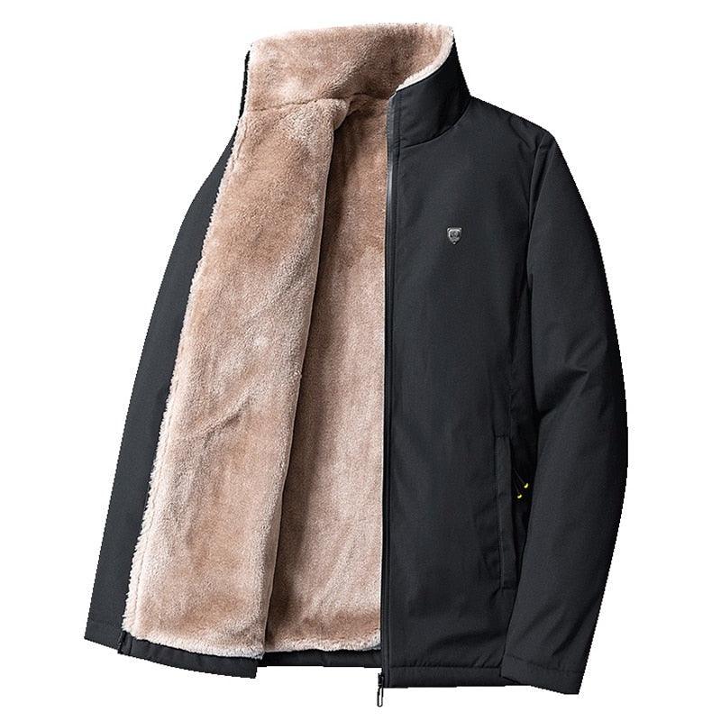 Veste polaire épaisse et chaude pour homme – Hiver, coupe-vent, chaude, confortable, décontractée, design unique, pour l'automne, l'extérieur, classique, douce, pour la randonnée, la pêche, les voyages.
