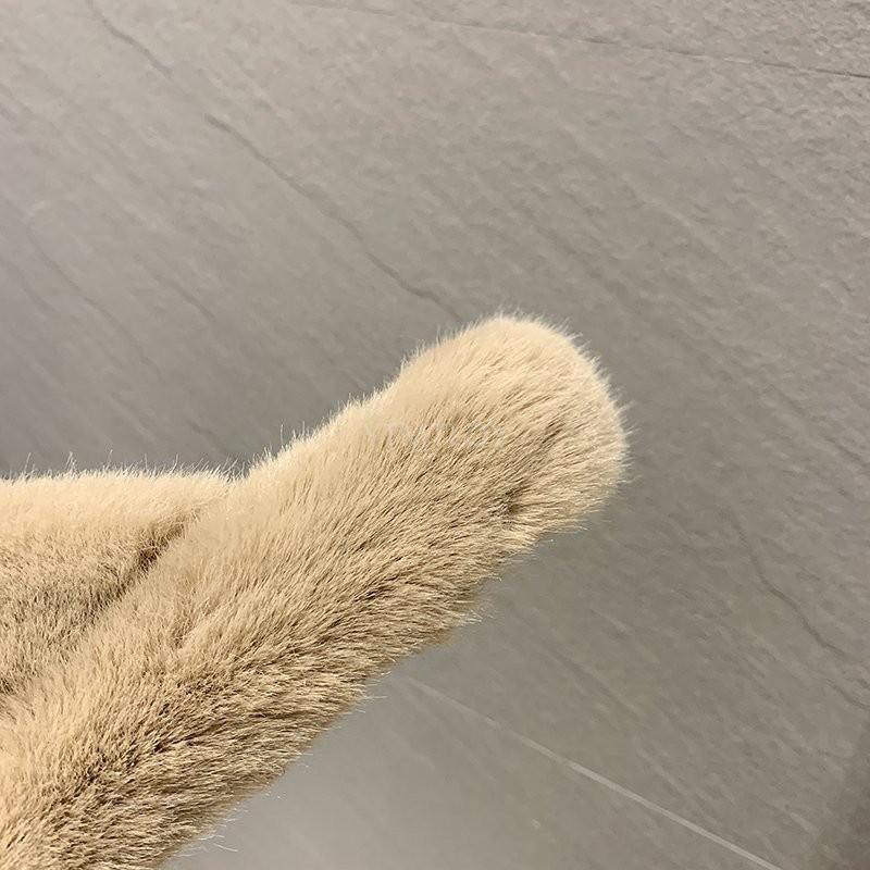 Chaussons Doux et Moelleux en Fourrure pour Femmes, Tongs Plates, Claquettes Poilues, Sandales d'Extérieur, Chaussons Femme Ouverts, Peluche, Bande Croisée, Polaire Confortable, Mousse à Mémoire de Forme, Chaussures d'Intérieur Hiver