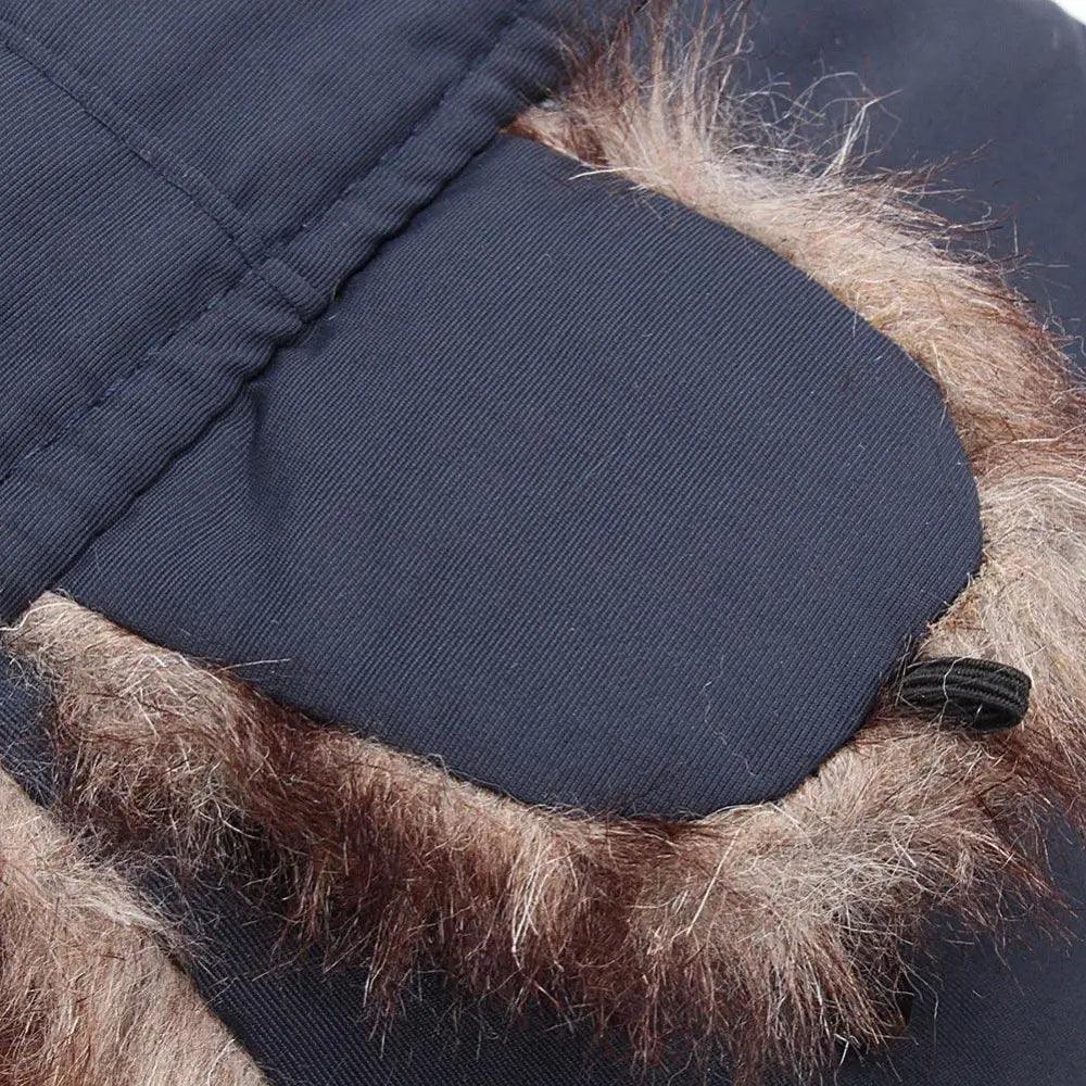 Chapeau Chaud Cache-Oreilles Tendance Nouveau Style Entièrement Couvrant Doux et Confortable Coupe-Vent Casquettes d'Extérieur Pour Hommes