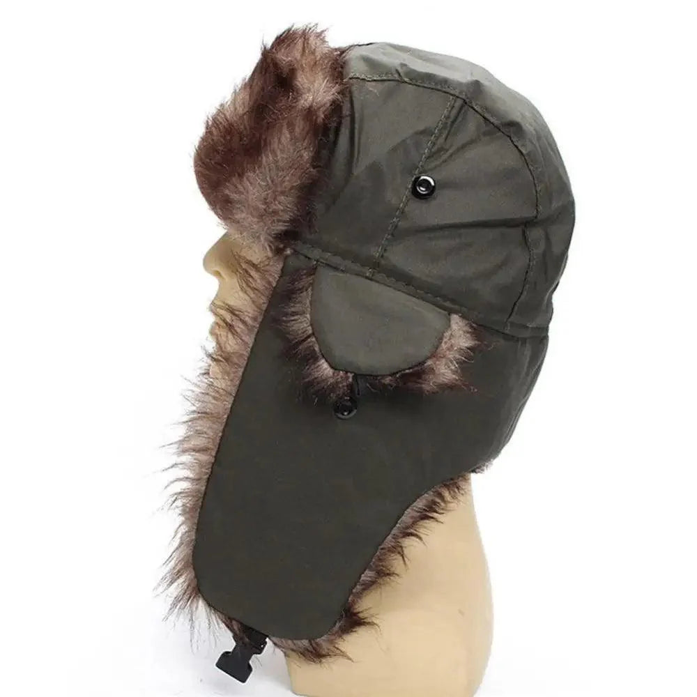 Chapeau Chaud Cache-Oreilles Tendance Nouveau Style Entièrement Couvrant Doux et Confortable Coupe-Vent Casquettes d'Extérieur Pour Hommes