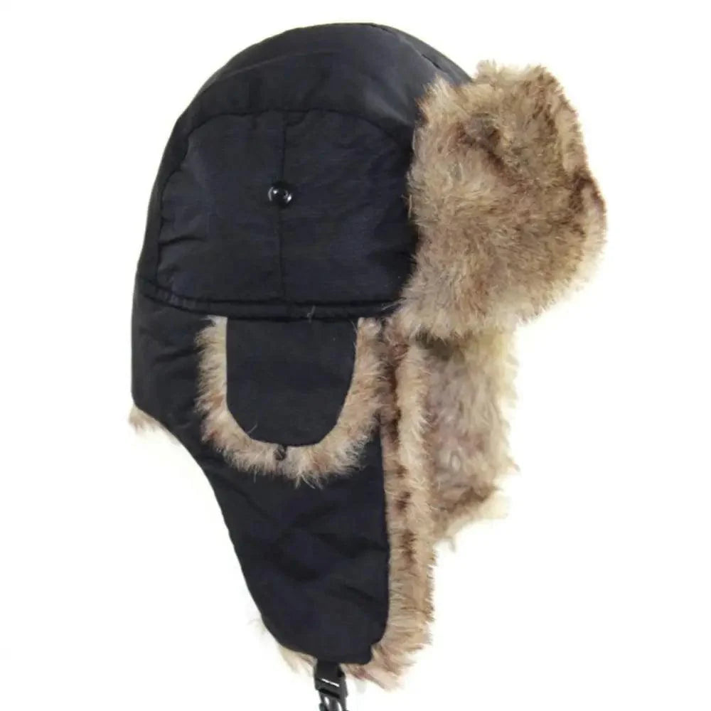 Chapeau Chaud Cache-Oreilles Tendance Nouveau Style Entièrement Couvrant Doux et Confortable Coupe-Vent Casquettes d'Extérieur Pour Hommes