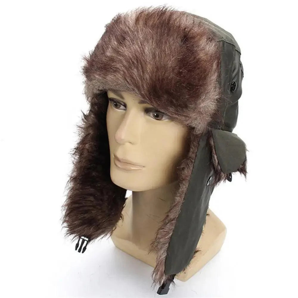 Chapeau Chaud Cache-Oreilles Tendance Nouveau Style Entièrement Couvrant Doux et Confortable Coupe-Vent Casquettes d'Extérieur Pour Hommes