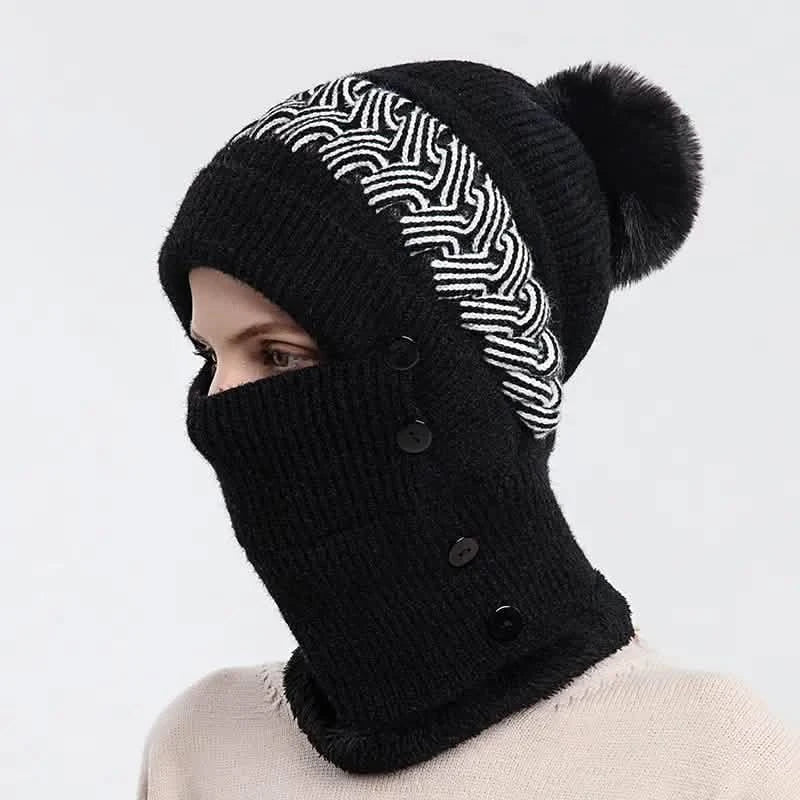 Bonnet tricoté chaud et cache-cou assorti
