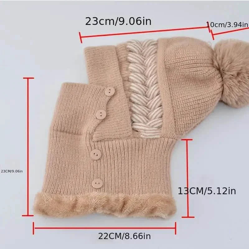 Bonnet tricoté chaud et cache-cou assorti