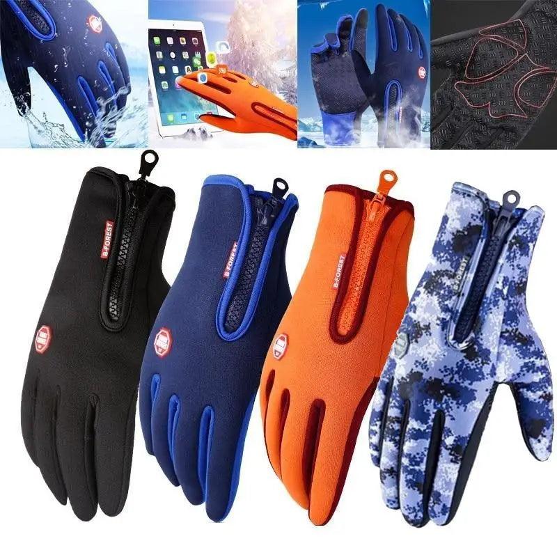 Gants Hiver Chauds Écran Tactile pour Hommes Femmes Couleurs Classiques Élégantes Gants Unisexe Coupe-Vent