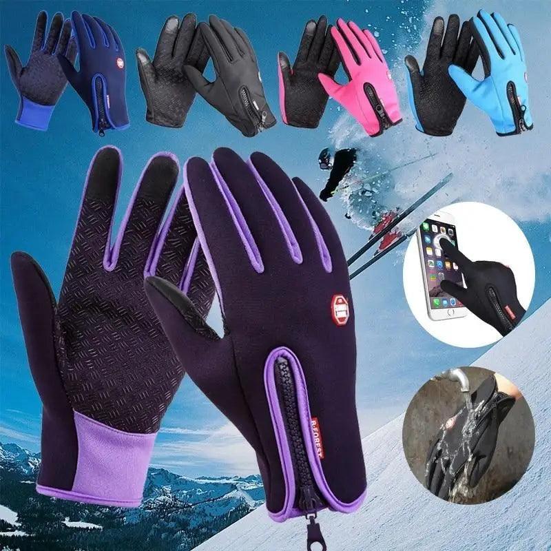 Gants Hiver Chauds Écran Tactile pour Hommes Femmes Couleurs Classiques Élégantes Gants Unisexe Coupe-Vent