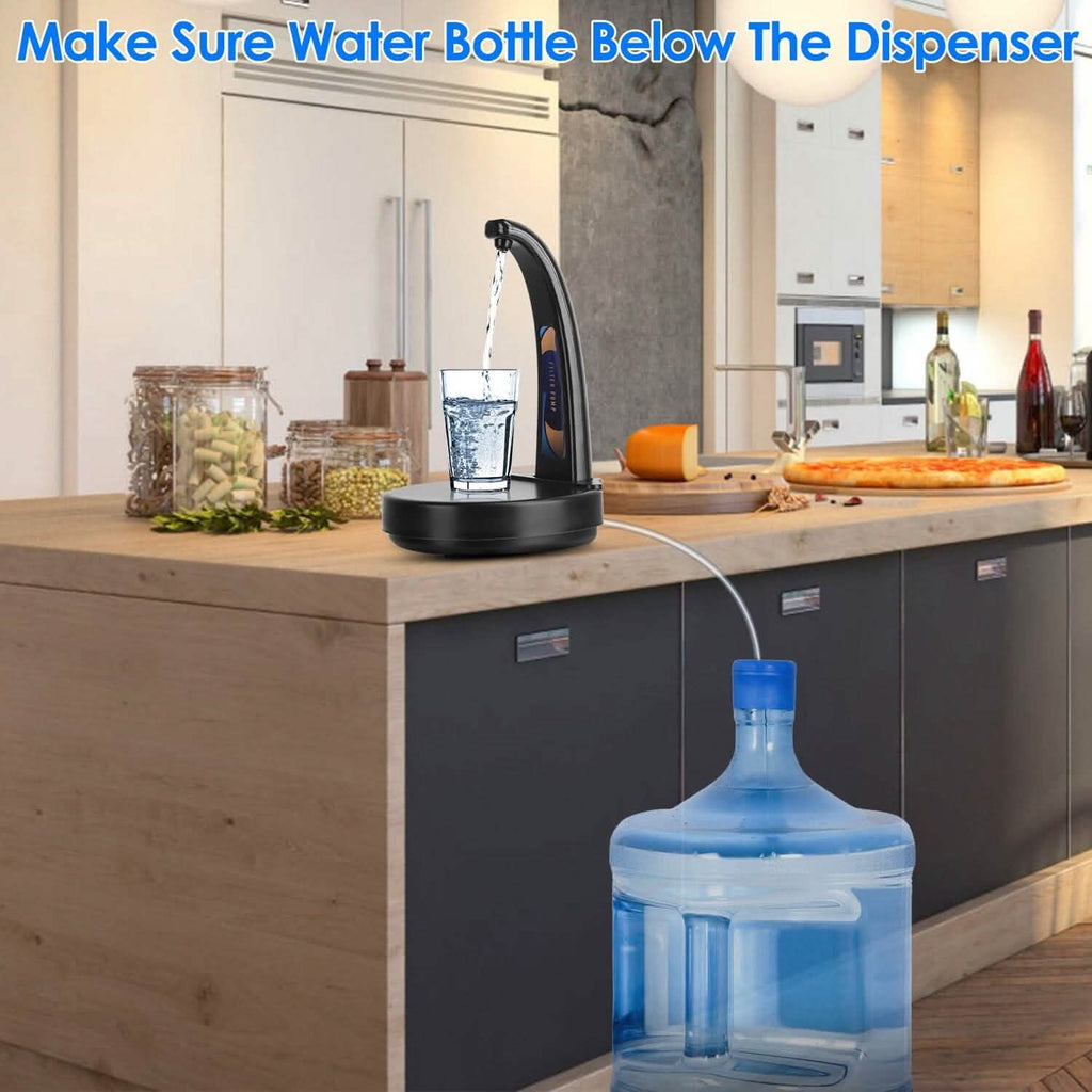 Distributeur d'eau Bouteille rechargeable USB Mini cruche d'eau pour les bouteilles d'eau de 1 à 5 gallons