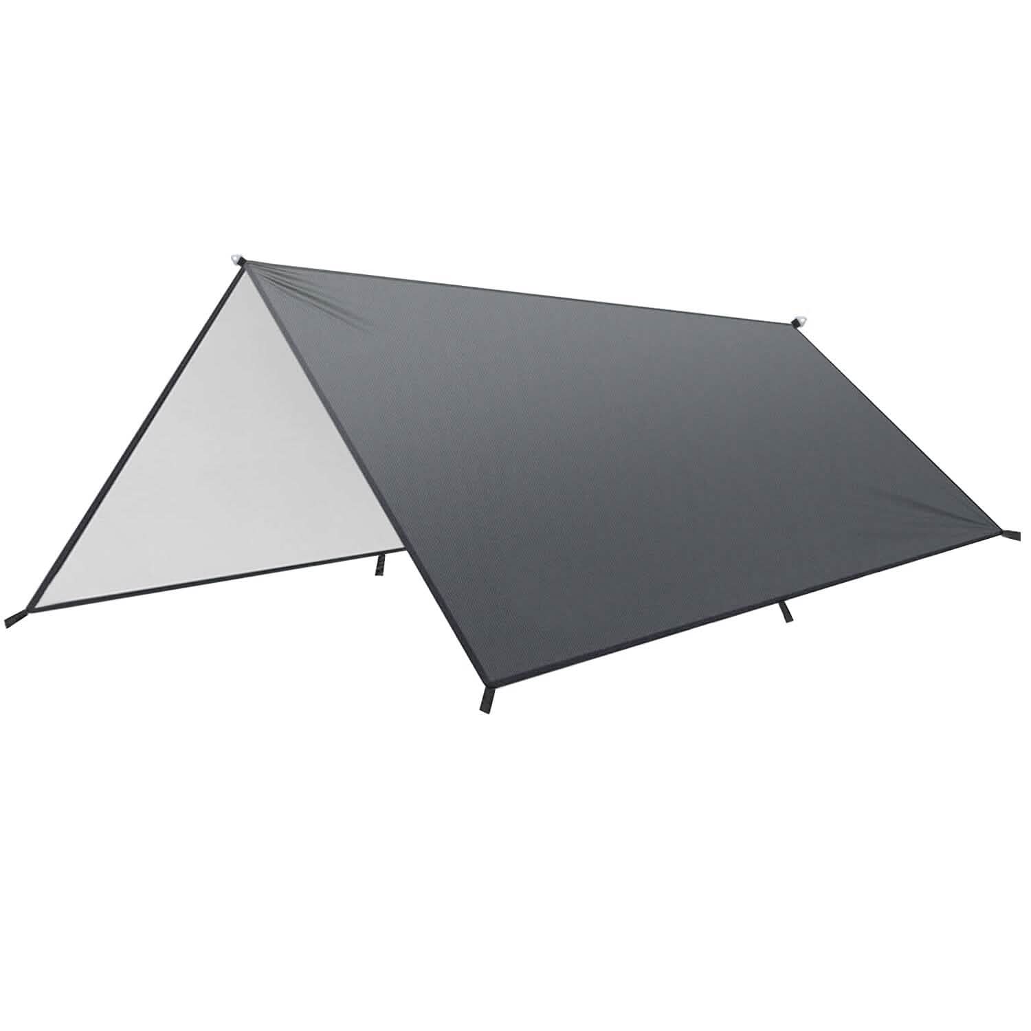 Kit Bâche de Camping Étanche Auvent Tente Abri Pluie Portable