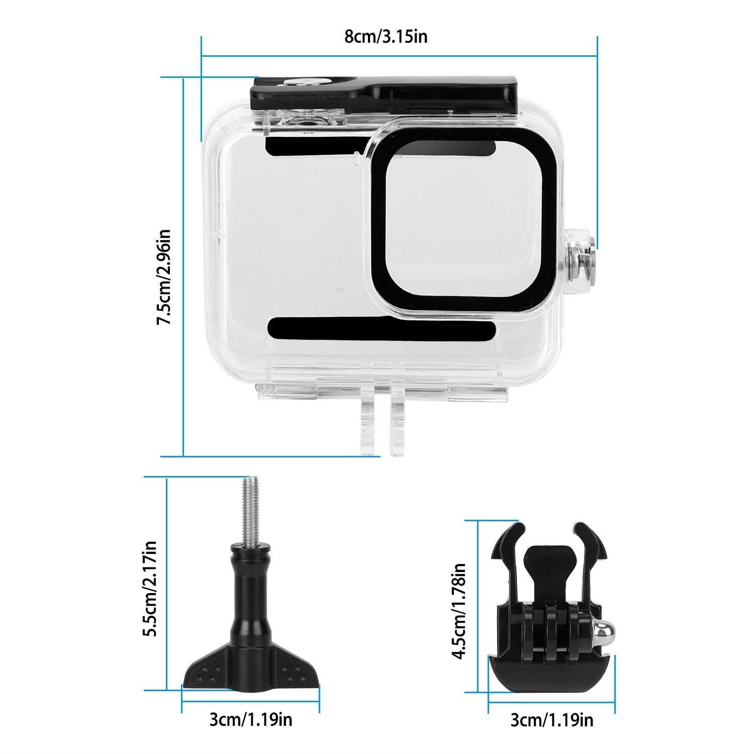 Boîtier étanche compatible avec GoPro Hero 8