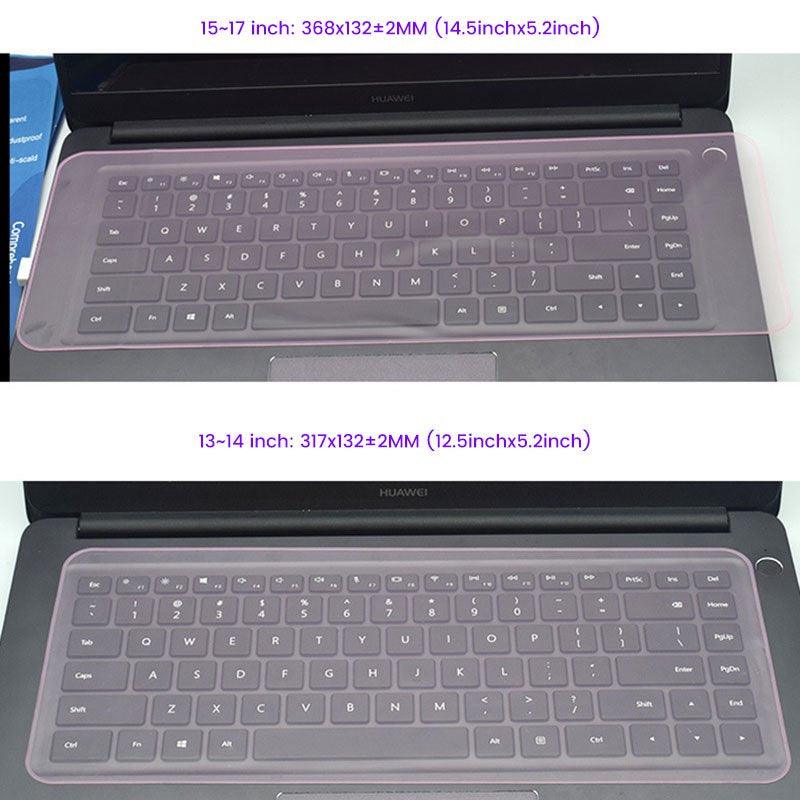 Protecteur de clavier d'ordinateur portable étanche 10 11 12 13 14 15 17 pouces, Film de protection transparent en silicone, Film anti-poussière pour clavier, Housse de protection de clavier d'ordinateur portable de jeu pour les amateurs de jeux