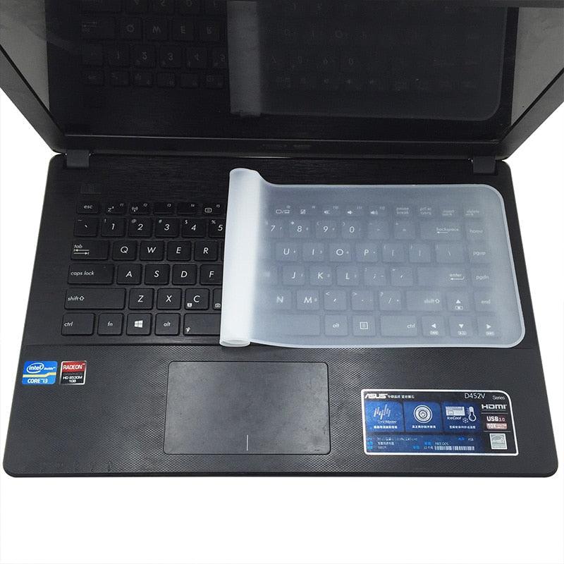 Protecteur de clavier d'ordinateur portable étanche 10 11 12 13 14 15 17 pouces, Film de protection transparent en silicone, Film anti-poussière pour clavier, Housse de protection de clavier d'ordinateur portable de jeu pour les amateurs de jeux
