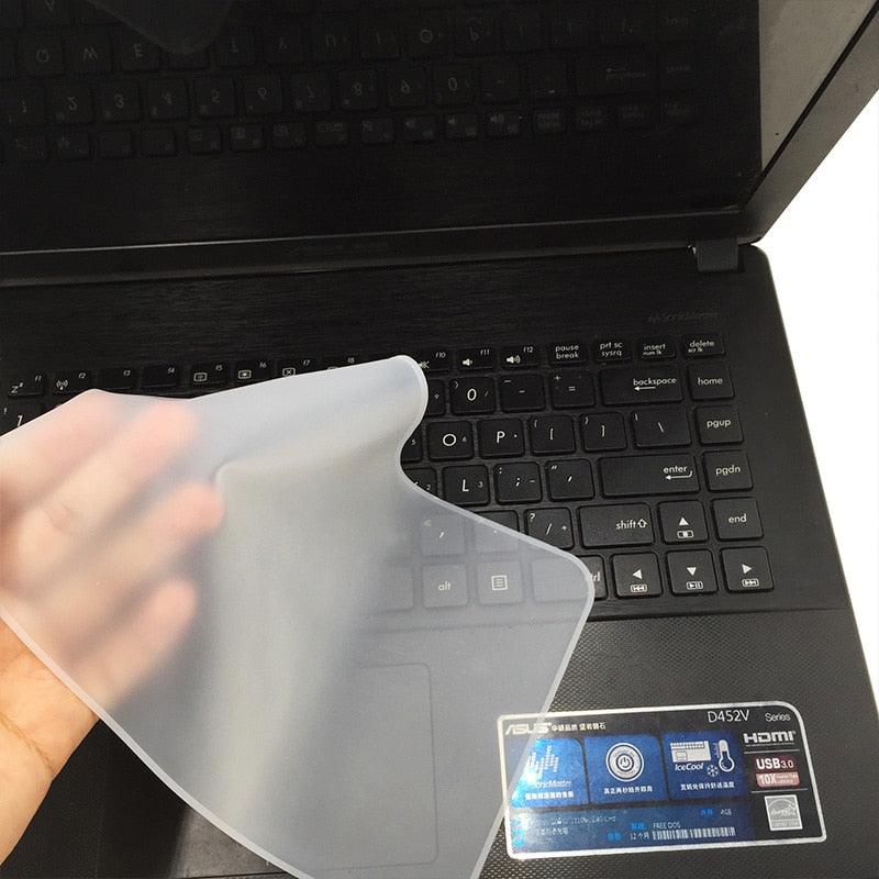 Protecteur de clavier d'ordinateur portable étanche 10 11 12 13 14 15 17 pouces, Film de protection transparent en silicone, Film anti-poussière pour clavier, Housse de protection de clavier d'ordinateur portable de jeu pour les amateurs de jeux
