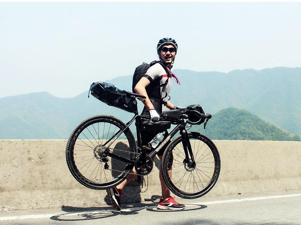 Sacoche de vélo étanche pour cadre de vélo, coque rigide, sacoche de cadre stable, accessoires de vélo pour vélo de route, sacoche de cadre, sacoche de vélo étanche et stable, sacoche de vélo, accessoires de cyclisme professionnels