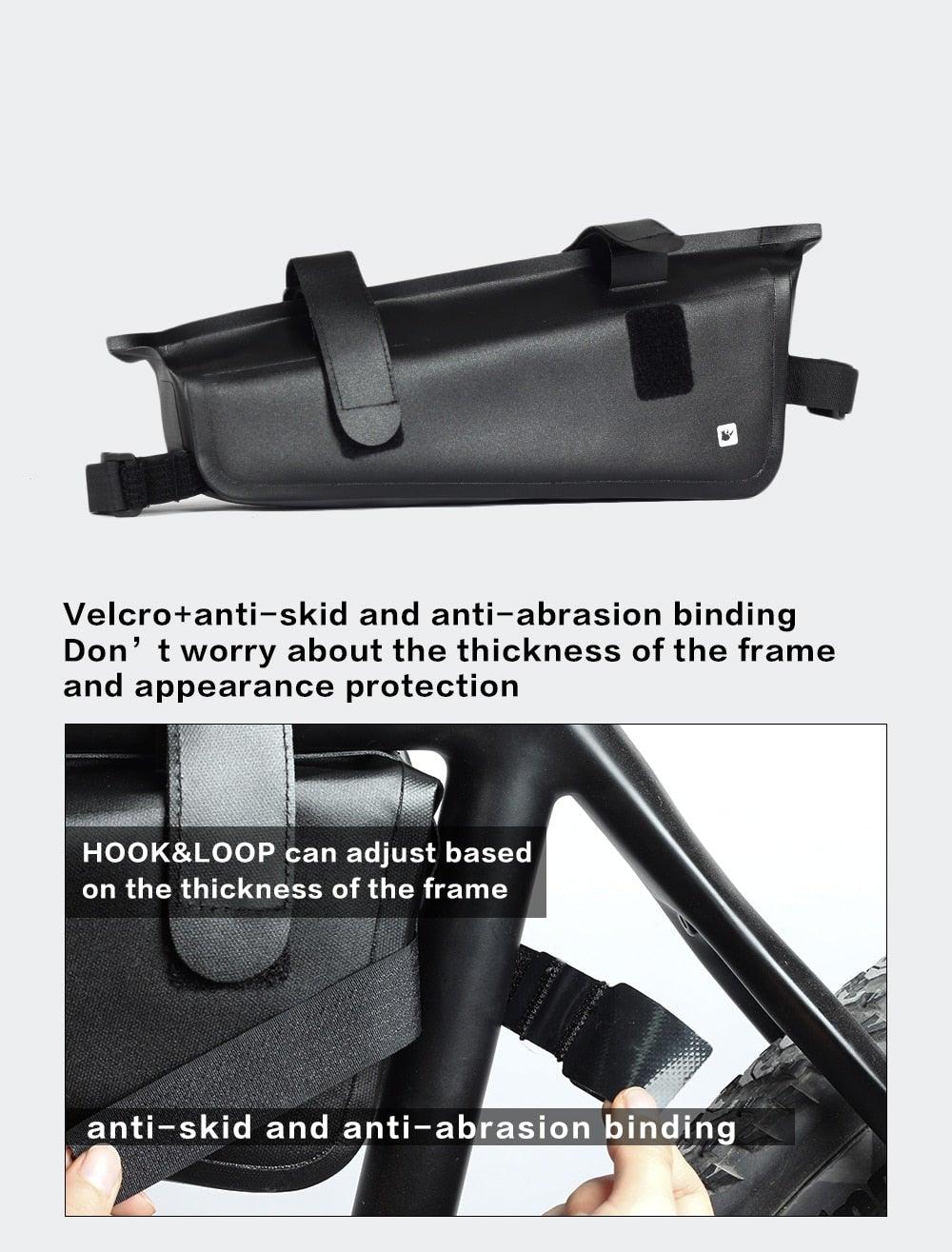 Sacoche de vélo étanche pour cadre de vélo, coque rigide, sacoche de cadre stable, accessoires de vélo pour vélo de route, sacoche de cadre, sacoche de vélo étanche et stable, sacoche de vélo, accessoires de cyclisme professionnels