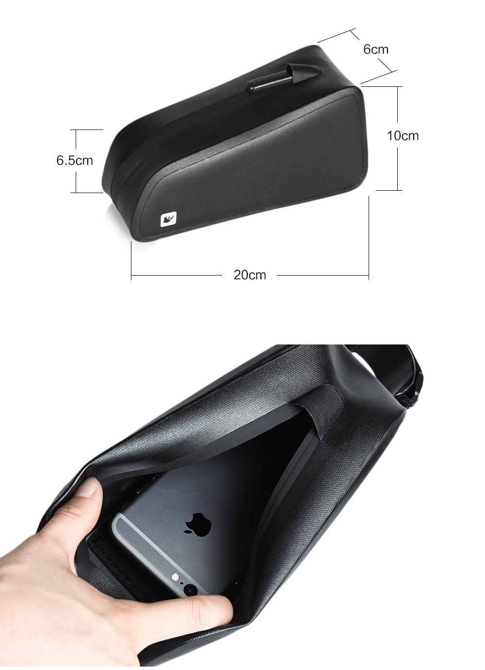 Sacoche de vélo étanche pour cadre de vélo, coque rigide, sacoche de cadre stable, accessoires de vélo pour vélo de route, sacoche de cadre, sacoche de vélo étanche et stable, sacoche de vélo, accessoires de cyclisme professionnels