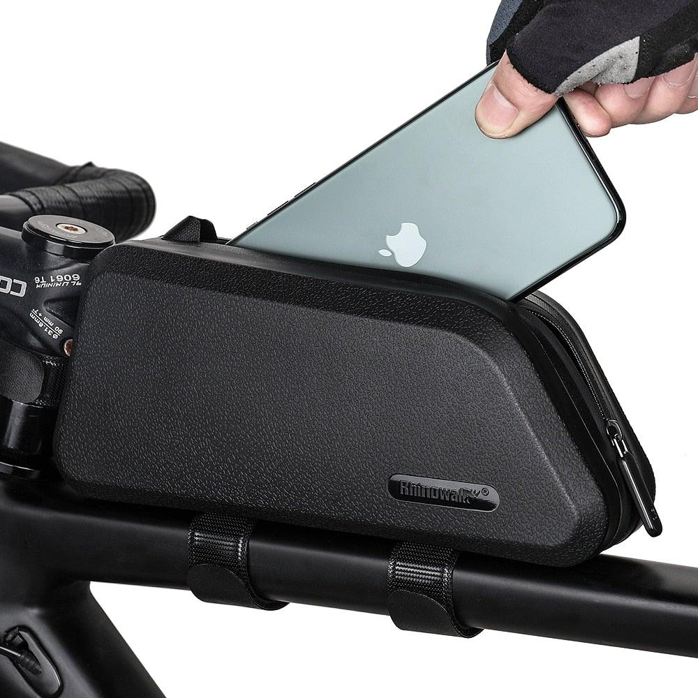 Sacoche de vélo étanche pour cadre de vélo, coque rigide, sacoche de cadre stable, accessoires de vélo pour vélo de route, sacoche de cadre, sacoche de vélo étanche et stable, sacoche de vélo, accessoires de cyclisme professionnels