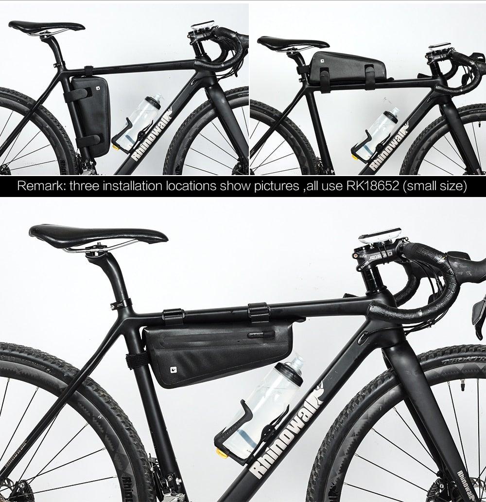 Sacoche de vélo étanche pour cadre de vélo, coque rigide, sacoche de cadre stable, accessoires de vélo pour vélo de route, sacoche de cadre, sacoche de vélo étanche et stable, sacoche de vélo, accessoires de cyclisme professionnels