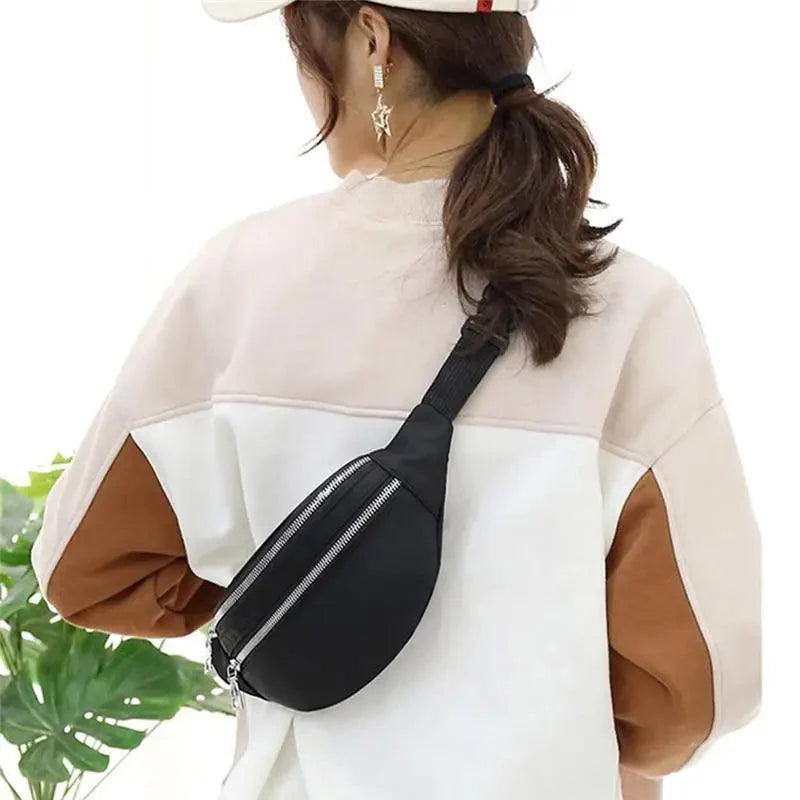 Sac banane unisexe de voyage étanche, design simple, sac de taille tendance, sac de poitrine croisé