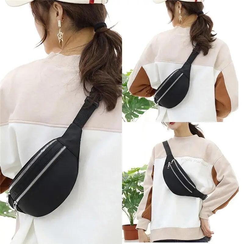 Sac banane unisexe de voyage étanche, design simple, sac de taille tendance, sac de poitrine croisé