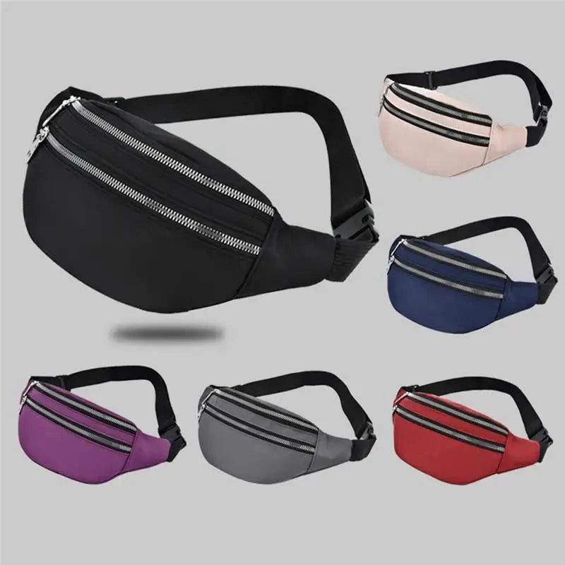 Sac banane unisexe de voyage étanche, design simple, sac de taille tendance, sac de poitrine croisé