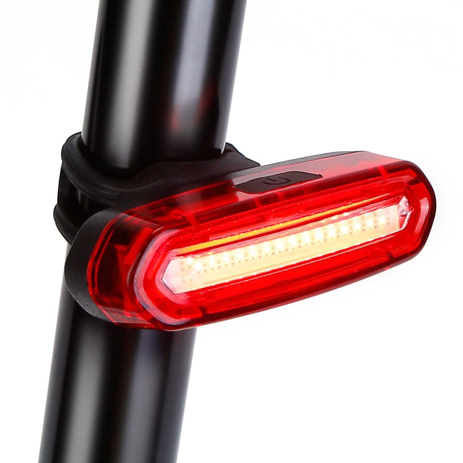 Lampe d'avertissement de vélo à LED rechargeable USB étanche