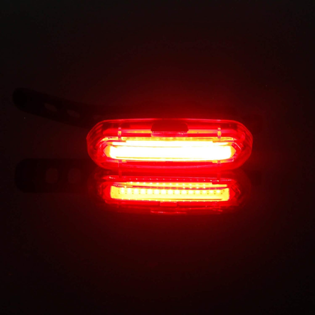 Lampe d'avertissement de vélo à LED rechargeable USB étanche
