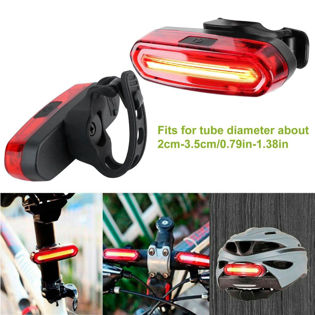 Lampe d'avertissement de vélo à LED rechargeable USB étanche