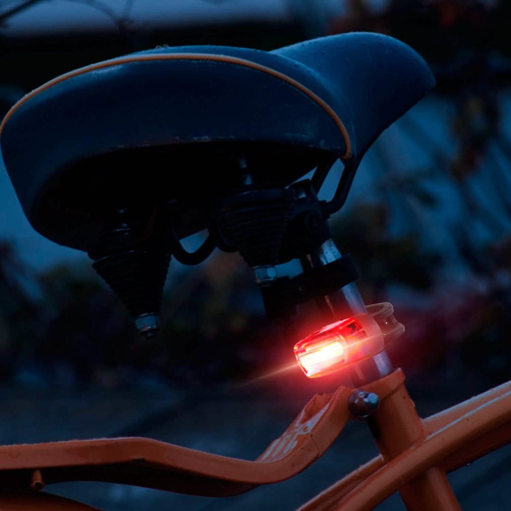 Lampe d'avertissement de vélo à LED rechargeable USB étanche