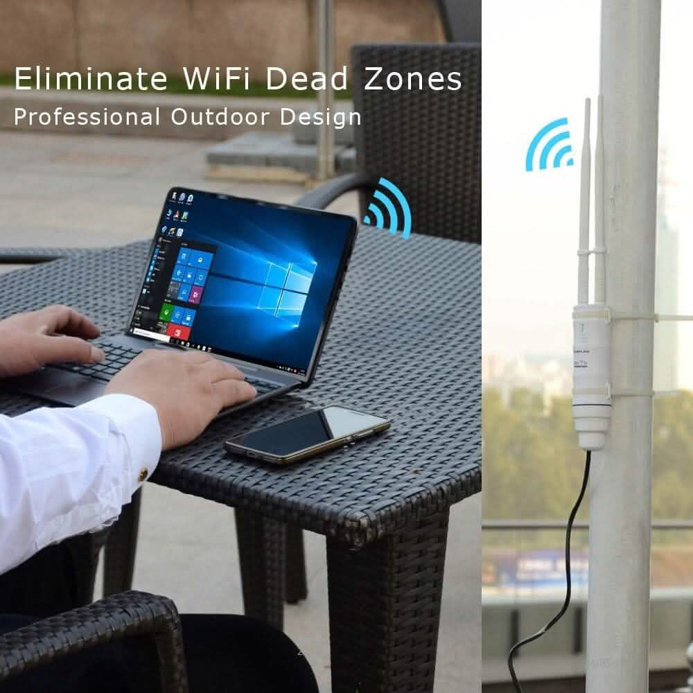 WAVLINK Répéteur WiFi Extérieur AC600 Haute Puissance Extendeur WiFi Extérieur Étanche (Reconditionné)