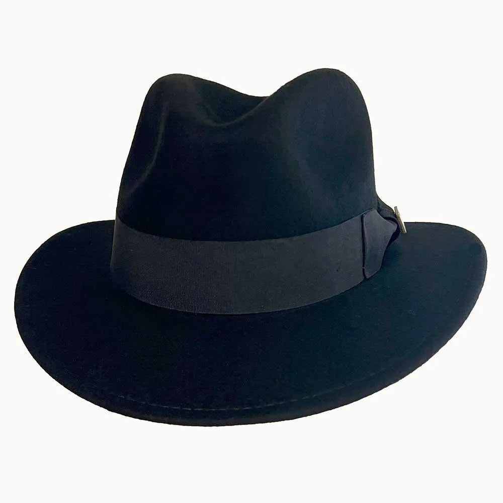 Deadwood Trading South Side - Chapeau Fedora en Laine Douce et Pliable