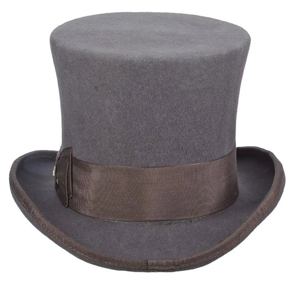 Scala Mad Hatter - Chapeau haut de forme en feutre de laine
