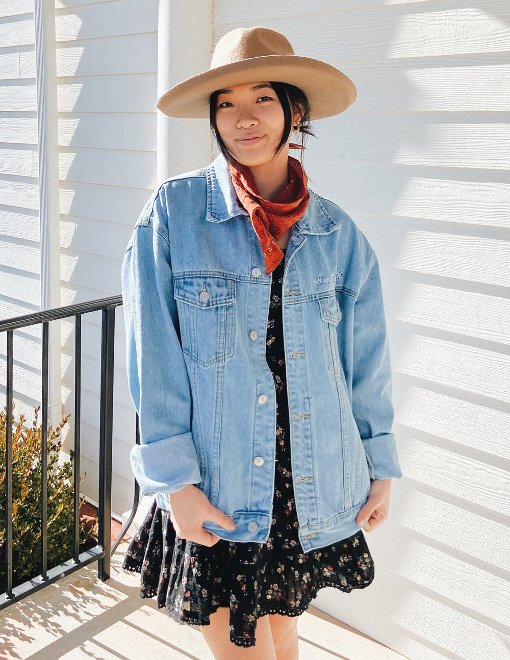 Veste en jean "Quel ami nous avons en Jésus"