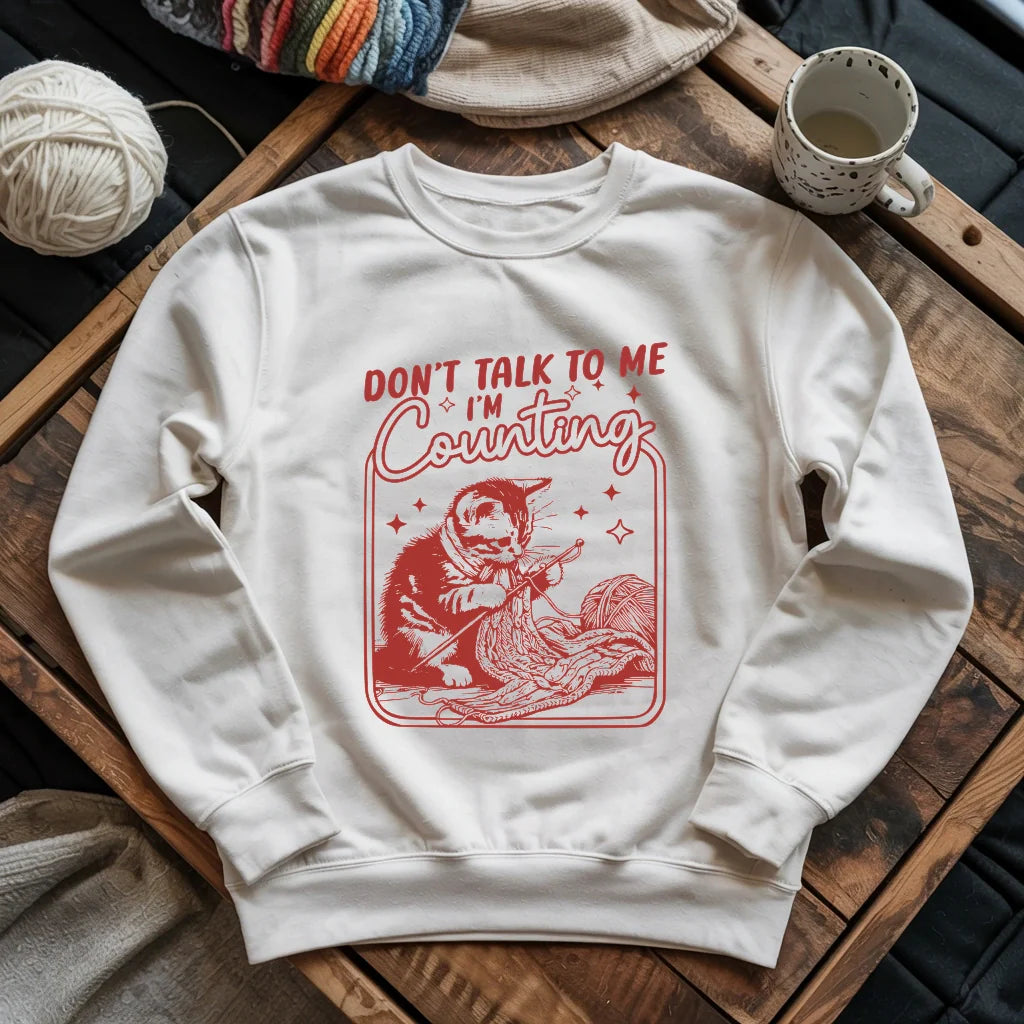 Chut, je compte un Sweatshirt